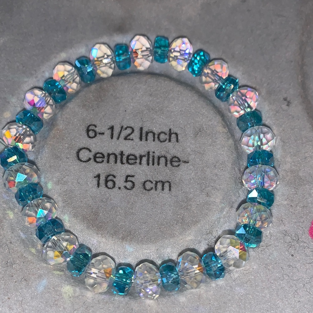 Aurora borealis Crystal stretch bracelet